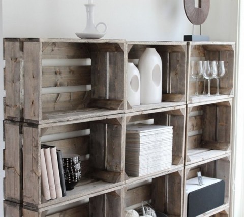 Sillatea cajas de madera