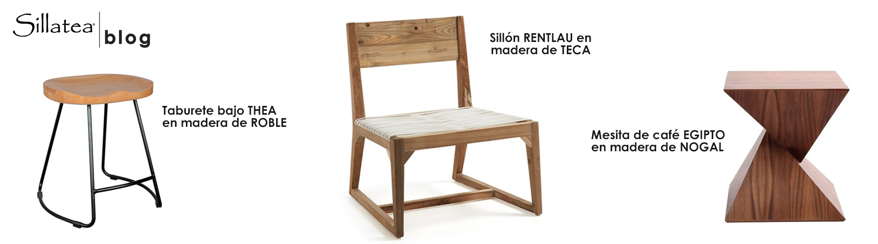 distintas maderas Sillatea