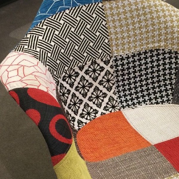 Silla TOW WOOD ARMS – tapizado PATCHWORK -Sillatea Silla TOW WOOD ARMS – tapizado PATCHWORK -Sillatea