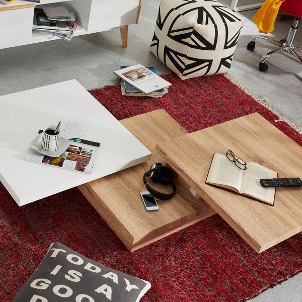 Mesa de centro extensible