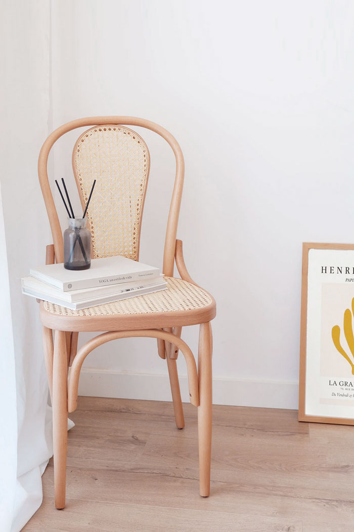 Silla Thonet respaldo rejilla