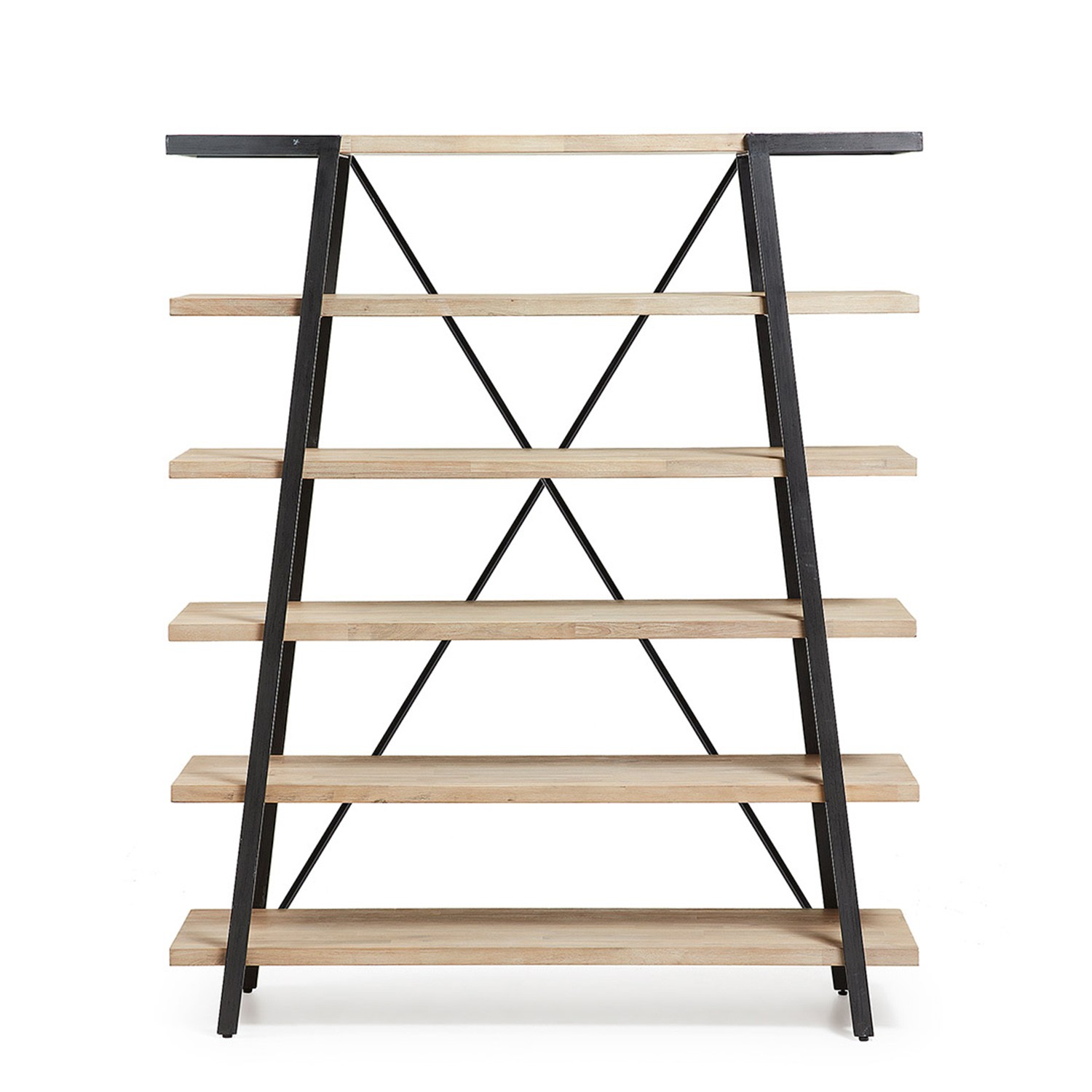 Estantería DISSET 180x150 - Madera Acacia - Patas Metal