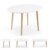 Mesa extensible OVAL OAKLAND 120-200 – madera Haya – DM Blanco