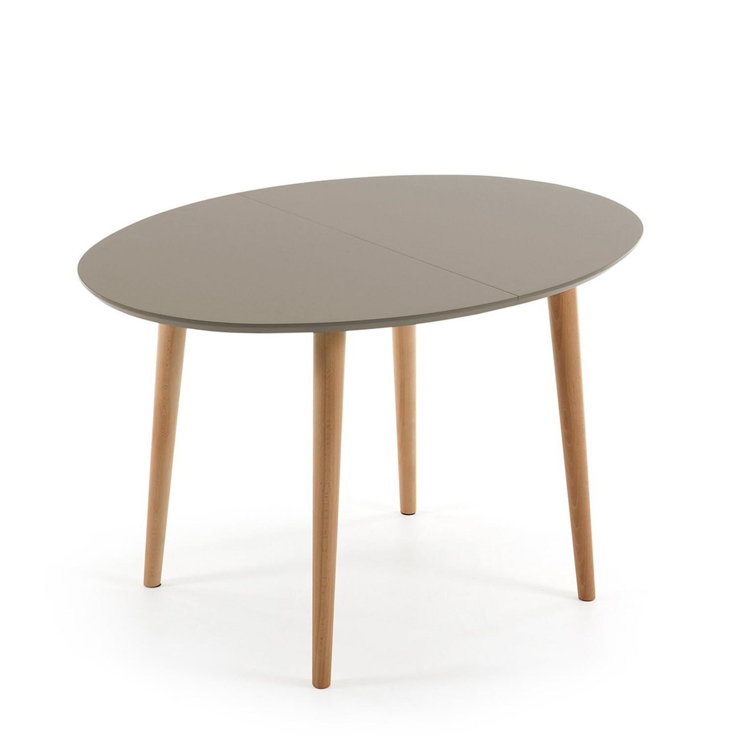 Mesa extensible OVAL OAKLAND 120-200 – madera Haya – DM Marrón