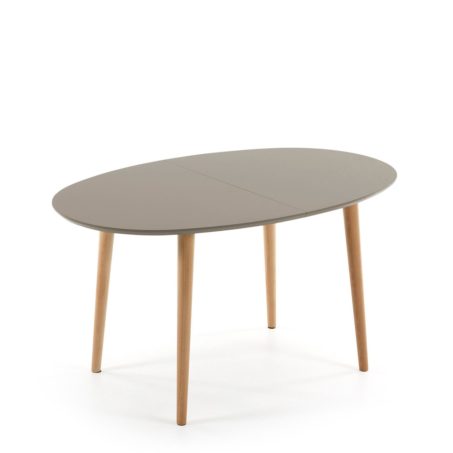 Mesa extensible OVAL OAKLAND 140-220 – madera Haya – DM Marrón