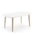 Mesa extensible OAKLAND rectangular 160-260 -madera Haya – DM Blanco
