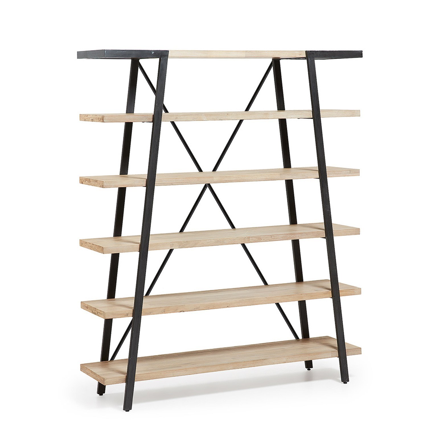 Estantería DISSET 180×150 – madera acacia Natural – patas metal Estantería DISSET 180×150 – madera acacia Natural – patas metal