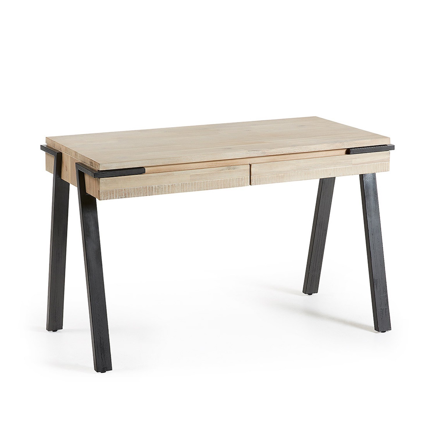 Mesa escritorio DISSET 125×70 – metal – madera acacia Natural Mesa escritorio DISSET 125×70 – metal – madera acacia Natural