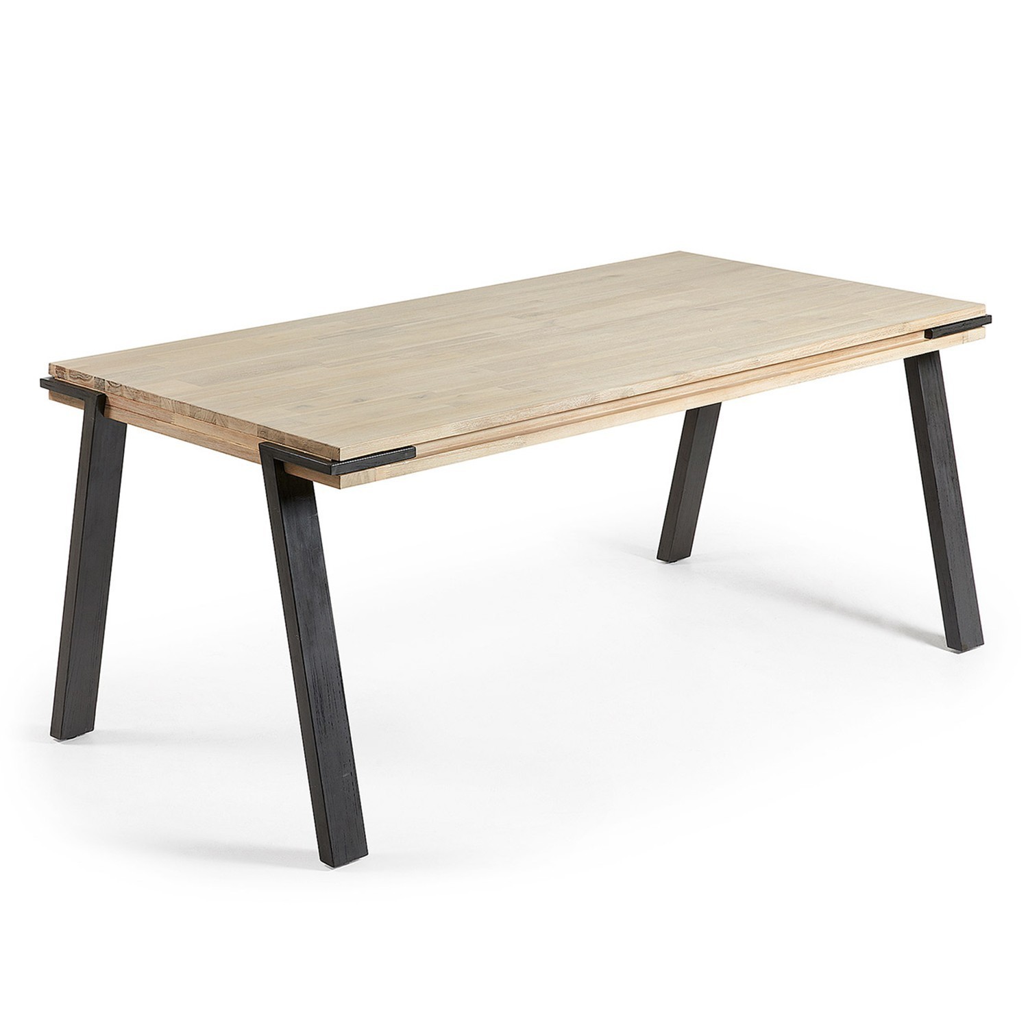 Mesa DISSET 200×95 – madera acacia Natural – metal Mesa DISSET 200×95 – madera acacia Natural – metal