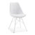 Silla de comedor Blanca METAL FLAK
