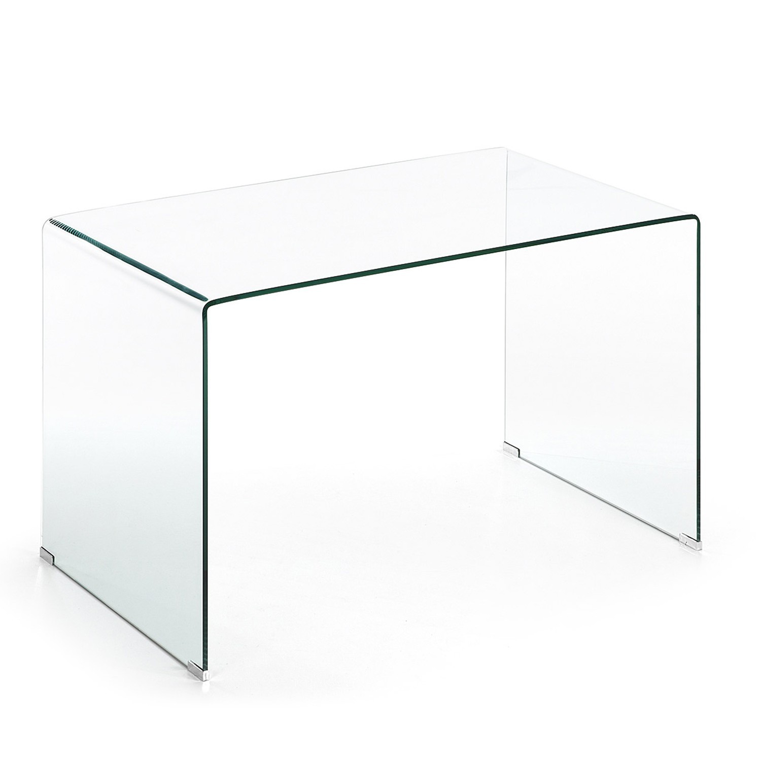 Mesa escritorio BURANO GLASS 125×70 – Cristal transparente