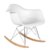 Silla mecedora Blanco TOW METAL ARMS
