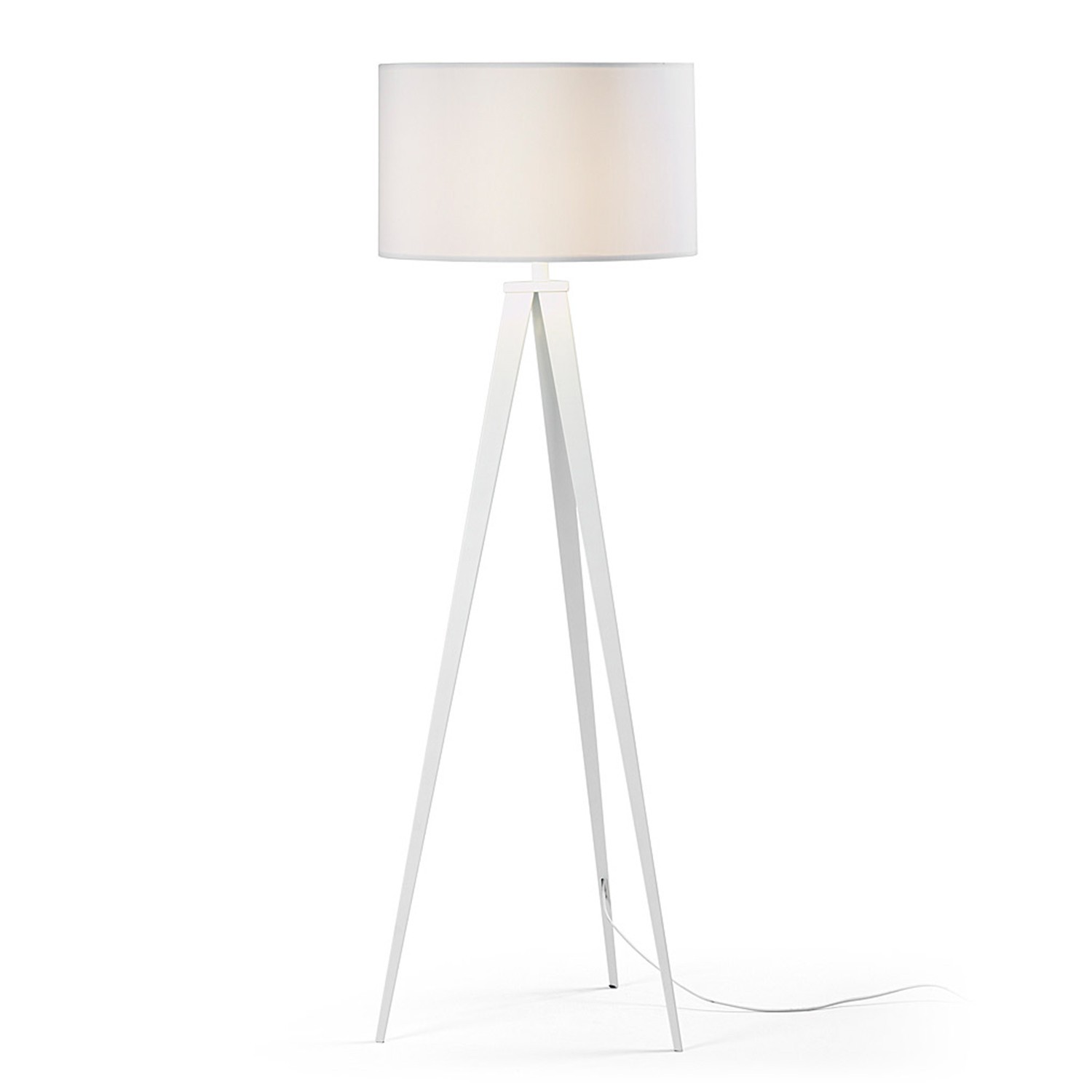 Lámpara de pie UZAGI – metal – pantalla Blanca Lámpara de pie UZAGI – metal – pantalla Blanca