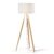 Lámpara de pie UZAGI – madera – pantalla Blanca