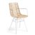 Silla de ratán Blanco ASHANTEN