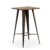 Mesa alta de bar MAKIO H104 – madera y metal – Grafito