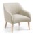 Sillón BOBLY – tela Beige – pies madera Natural