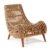 Sillón TIKA – ratán Tostado – patas madera