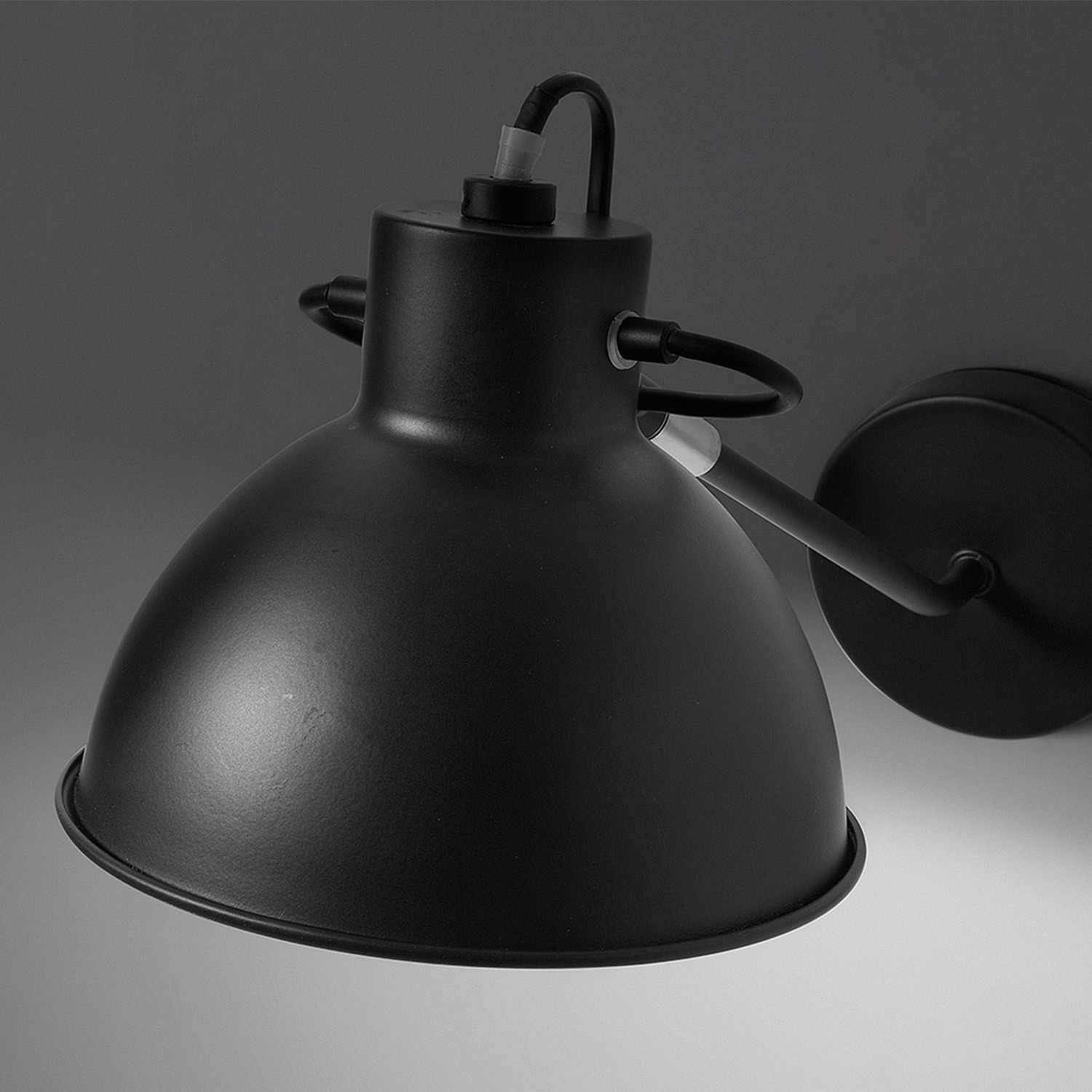 Lámpara aplique SILADO - metal Negro