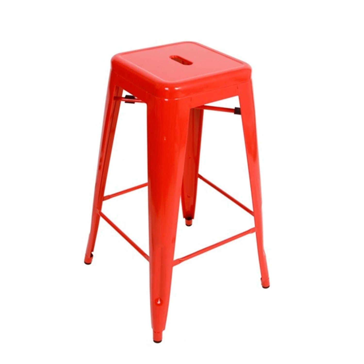 Taburete alto TOLIX H 76 Style - metal acero rojo
