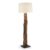 Lámpara de pie WELLPO – Madera tropical y algodón