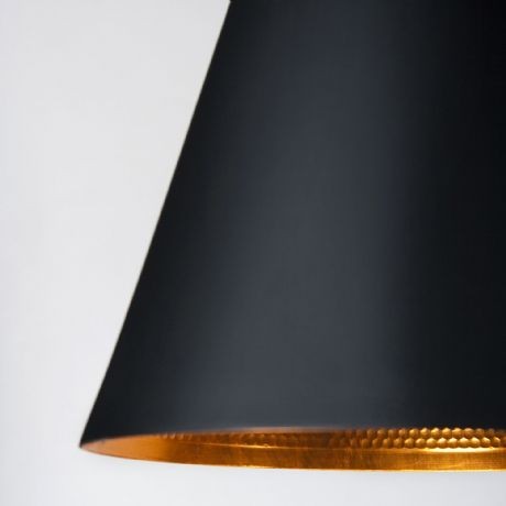 Lámpara de suspensión BEAT TALL Style - metal Acero Negro de Tom Dixon