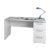 Mesa escritorio RONE con tres cajones – melamina Blanca