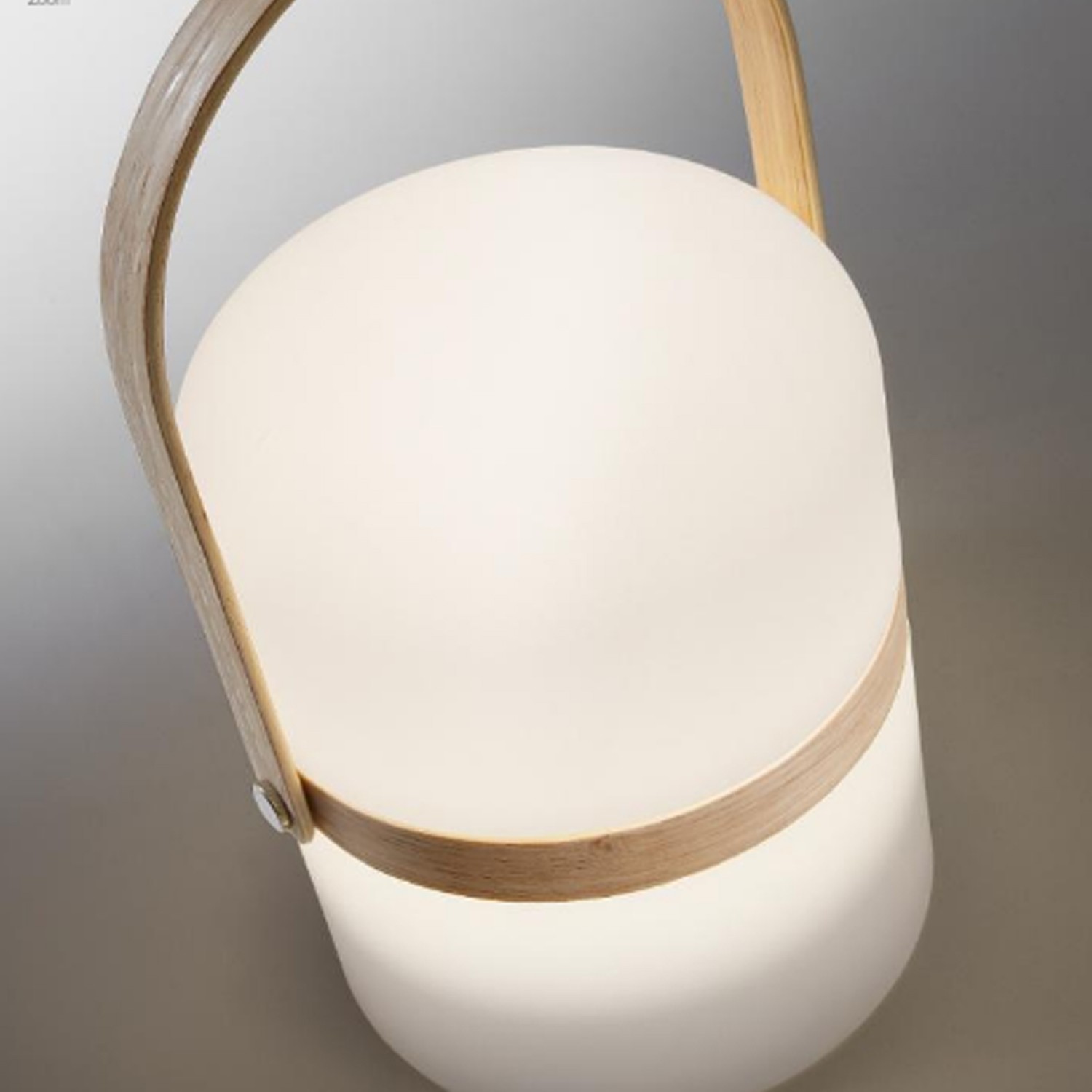 Lámpara de sobremesa / colgar VIRJAN con bateria recargable - madera - plástico Blanco