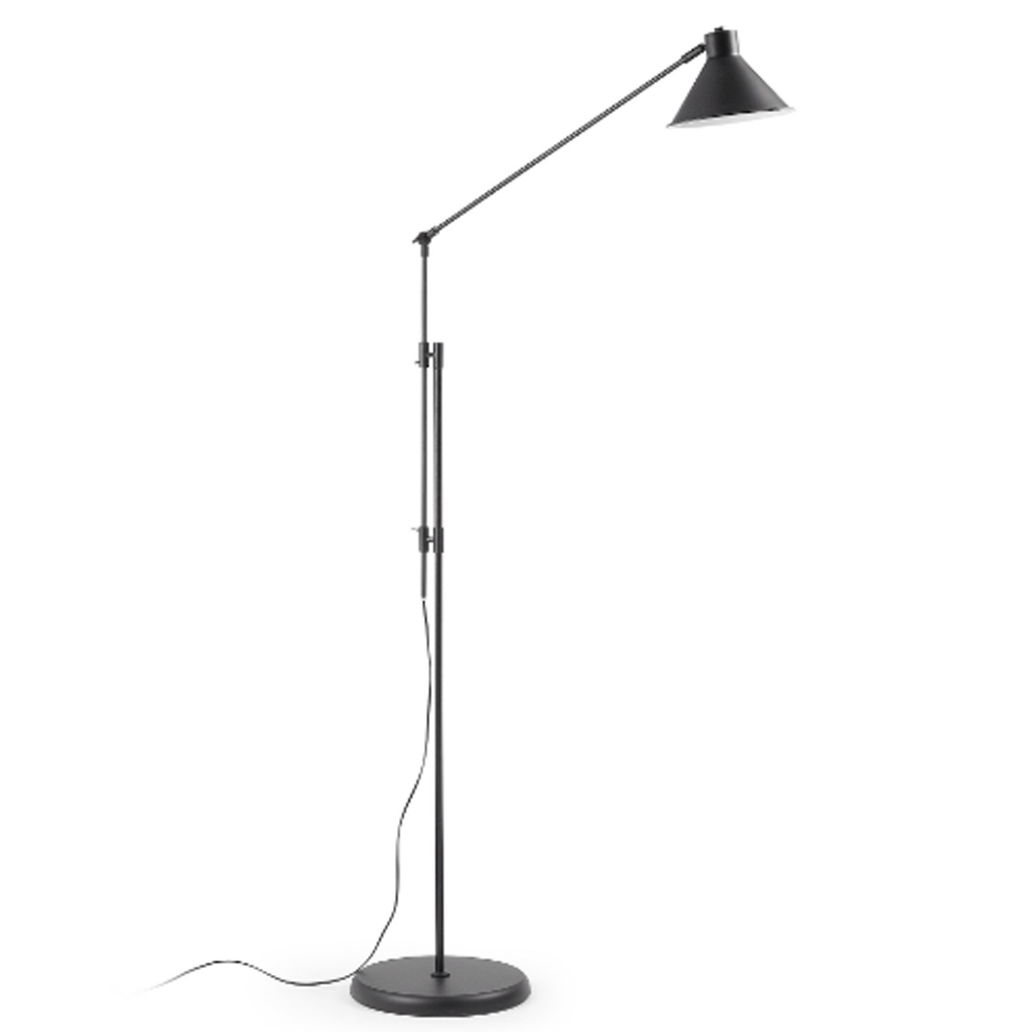 Lámpara de pie articulada ENIDO – metal Negro Lámpara de pie articulada ENIDO – metal Negro