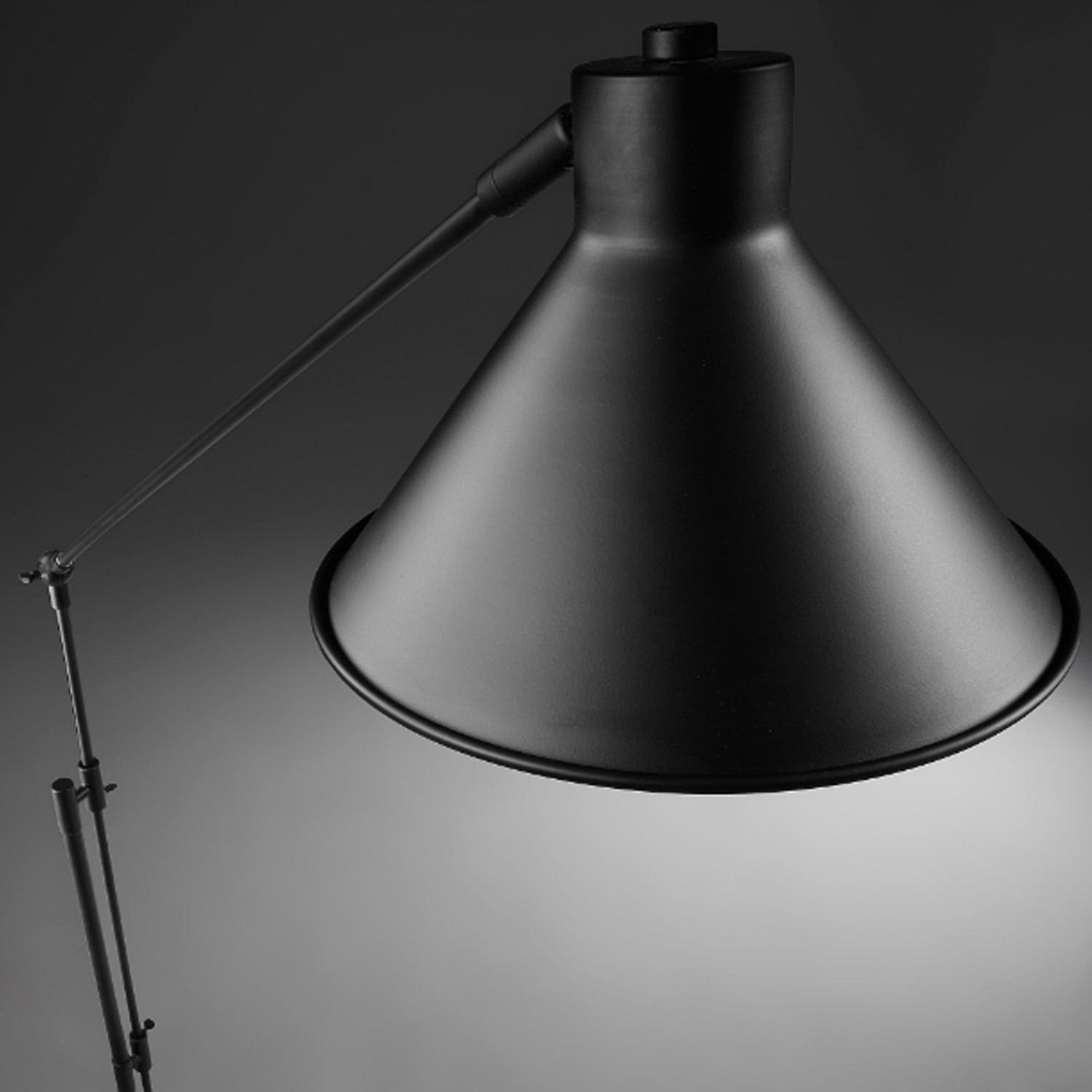 Lámpara de pie articulada ENIDO - metal Negro