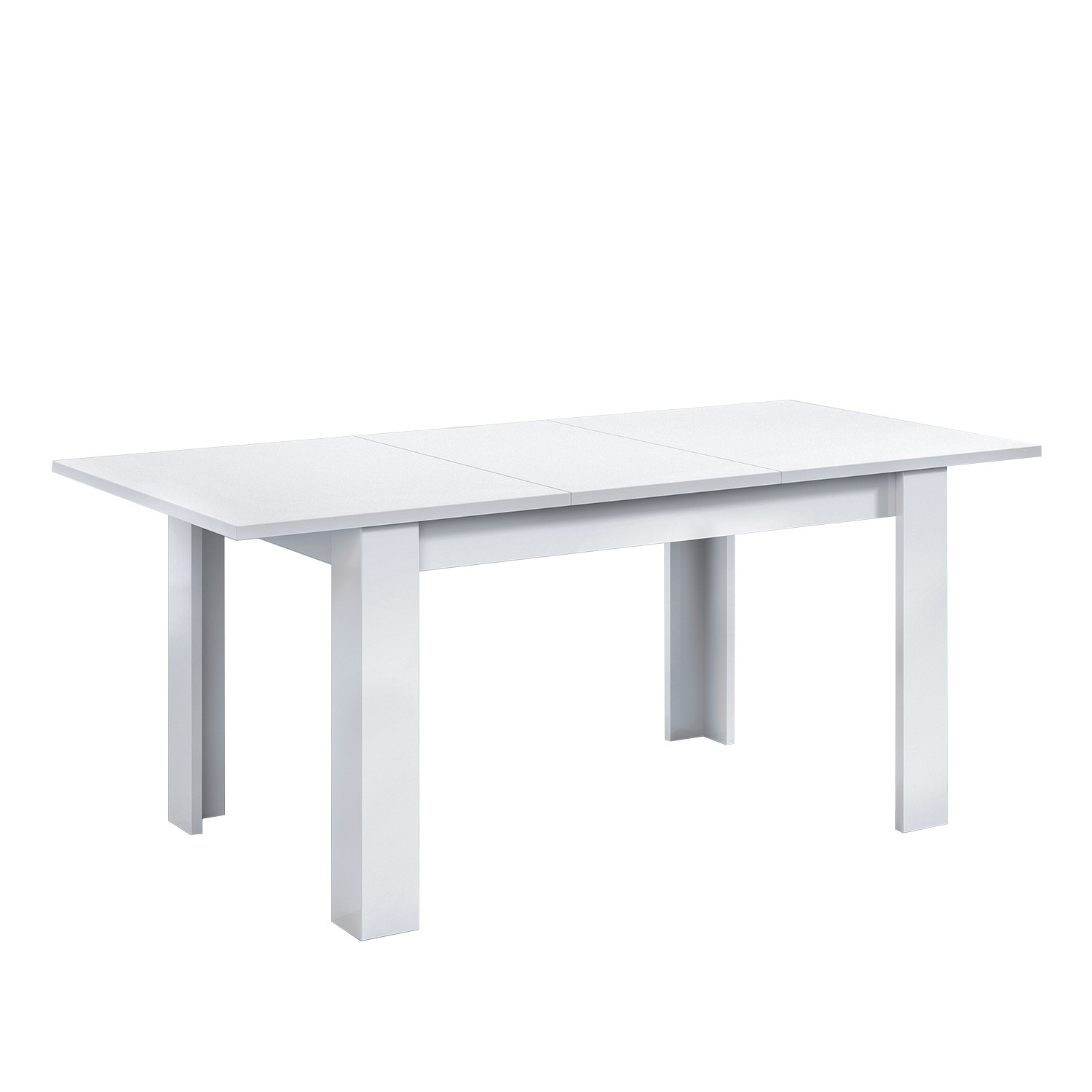 Mesa de comedor extensible DEMBU 140×90 – melamina Blanca
