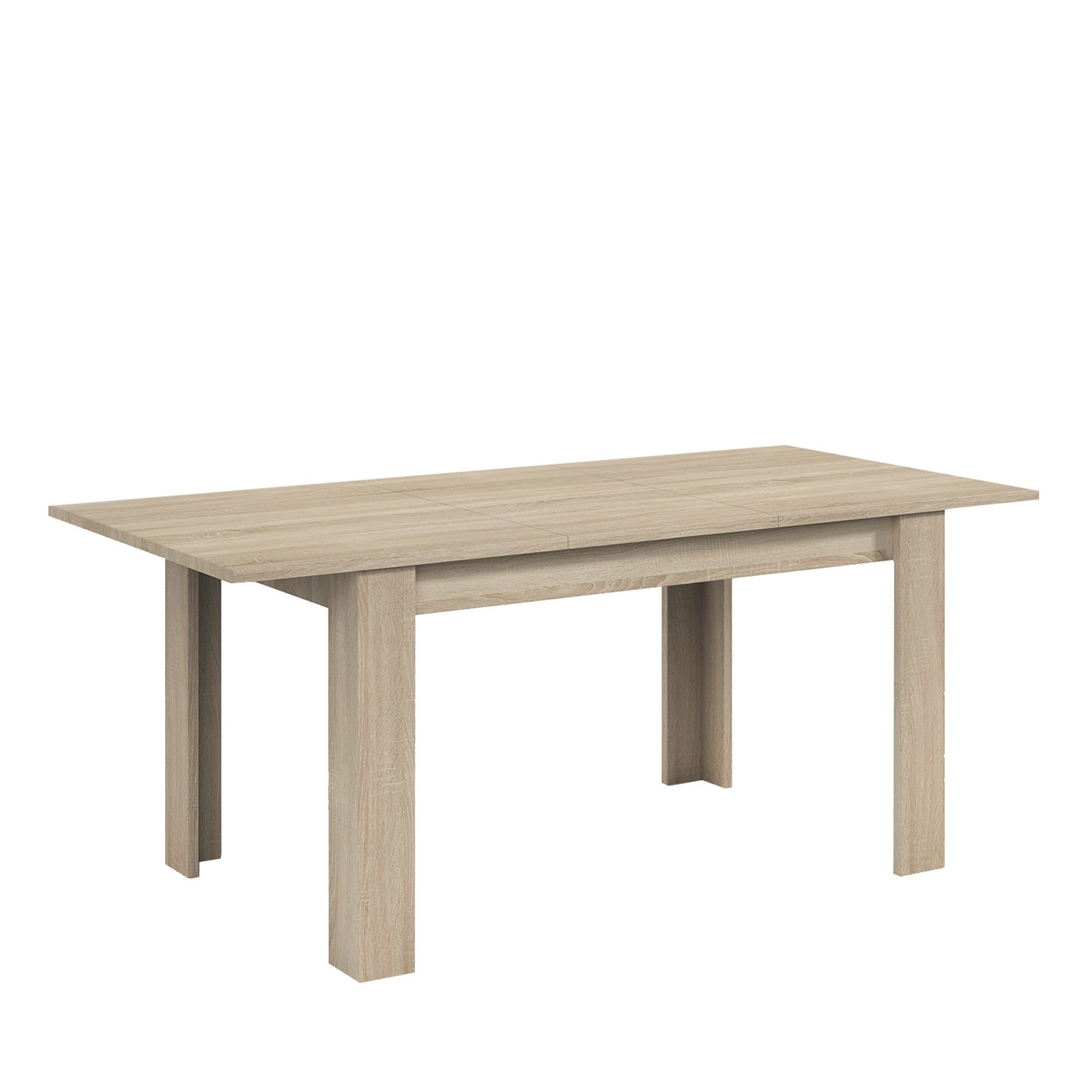 Mesa de comedor extensible DEMBU 140×90 – melamina Roble Canadian