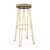 Taburete alto FARTLEK H74 – asiento madera Natural – metal Oro