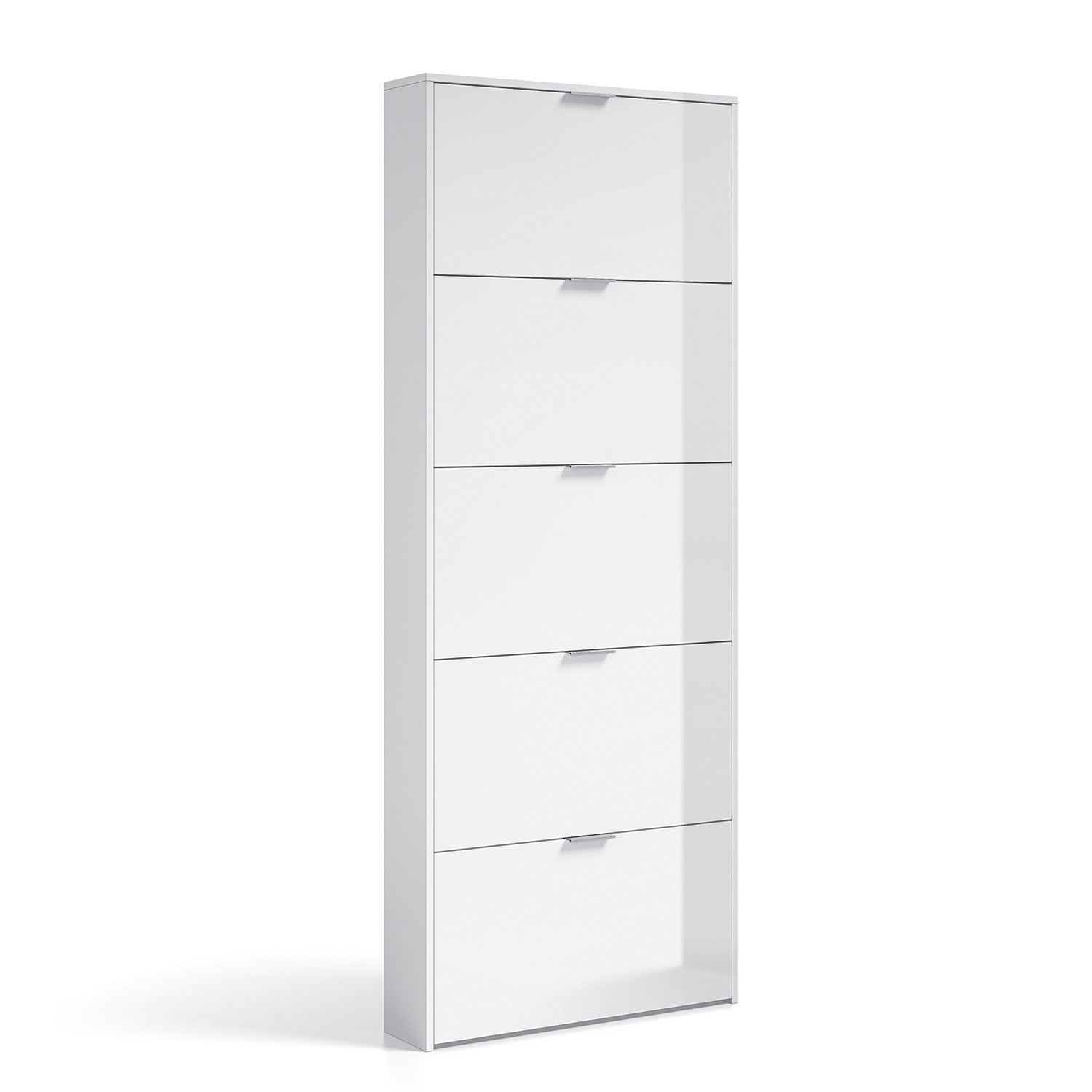 Zapatero 5 cajones LABRA 180×70 – melamina Blanco Brillo