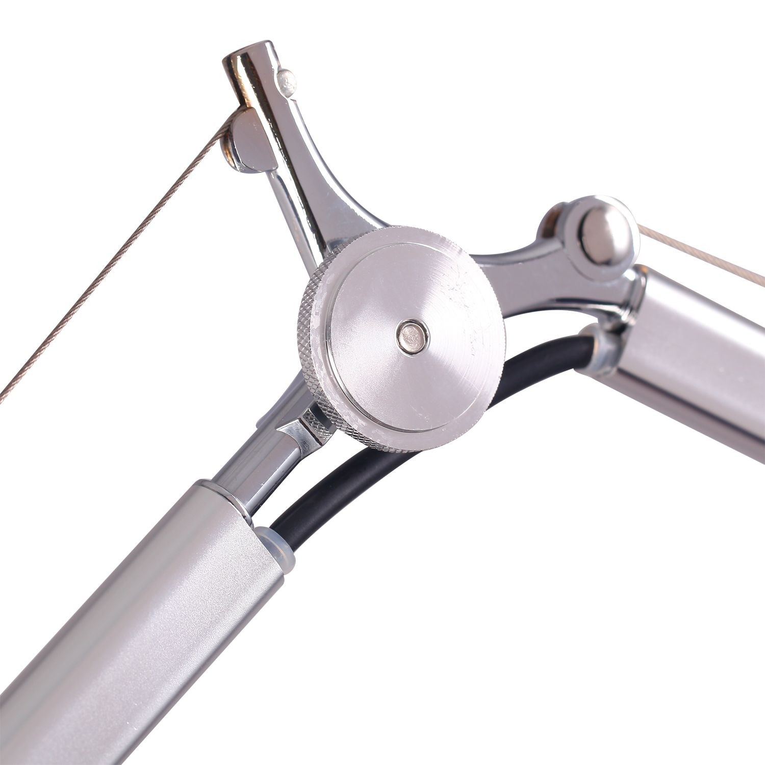 Lámpara de pie basculante TOLOMEO LETTURA Style - aluminio y pantalla Blanca