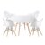 Pack de 4 sillas TOW WOOD ARMS + mesa redonda 100 TOW DINING
