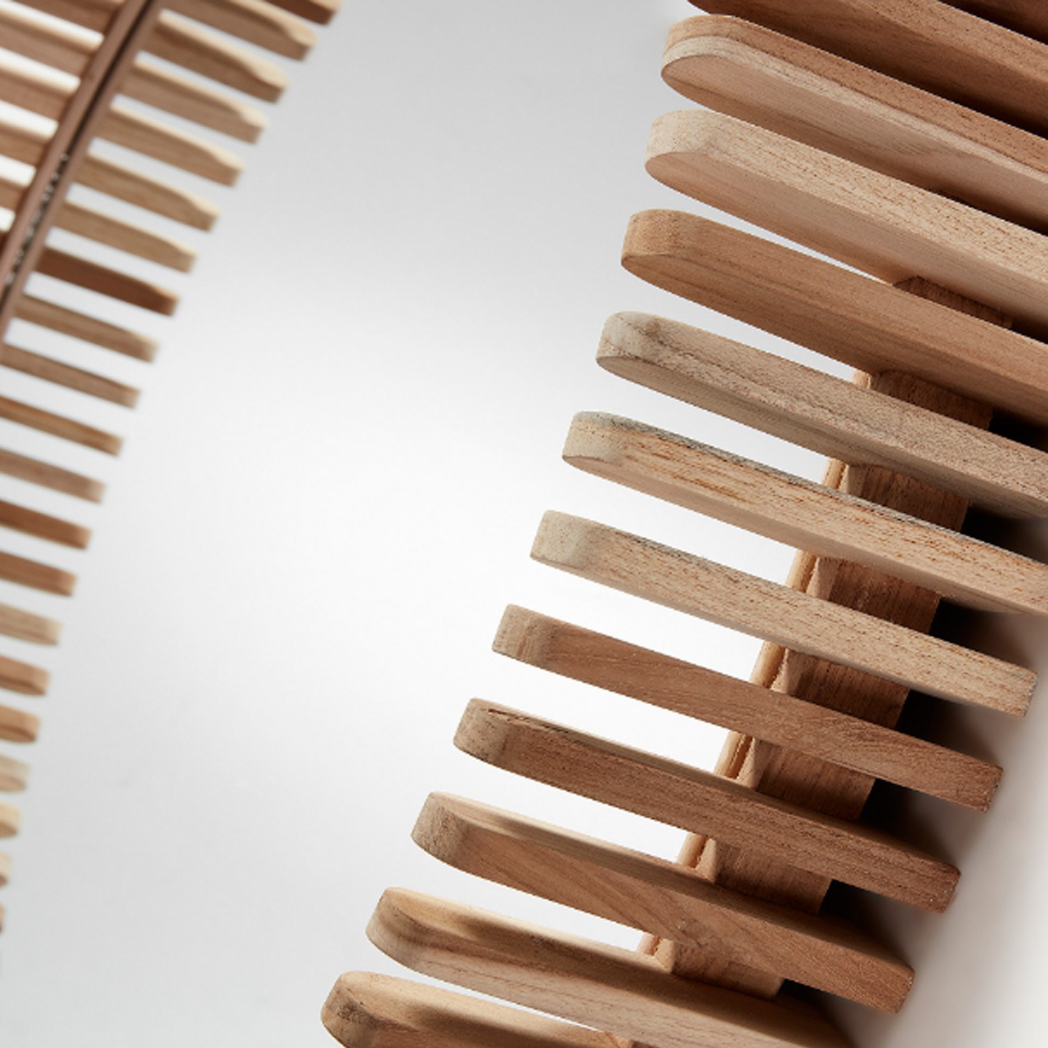 Espejo UDINE - cristal - madera de teca