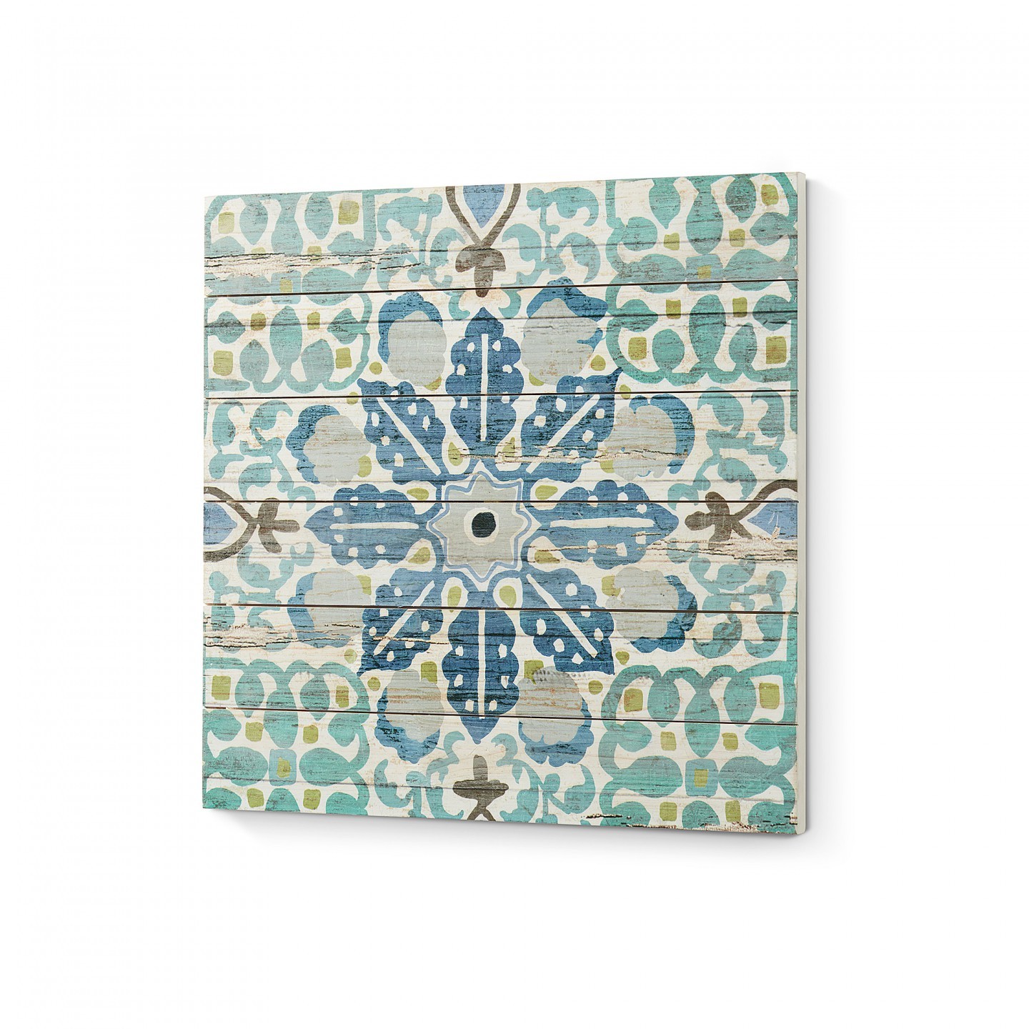 Cuadro de madera BLUE FLOWER 60×60 Cuadro de madera BLUE FLOWER 60×60