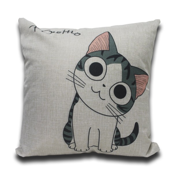 Cojín CHI CAT 1 algodón 45×45 – incluye relleno