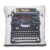 Cojín ROYAL TYPEWRITER algodón 45×45 – incluye relleno
