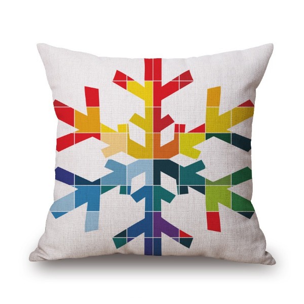 Cojín NORDIC ICE COLORS algodón 45×45 – incluye relleno