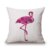 Cojín NORDIC PINK FLAMINGO algodón 45×45 – incluye relleno
