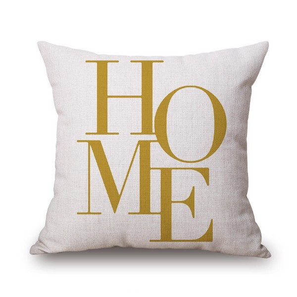 Cojín GOLD HOME algodón 45×45 – incluye relleno