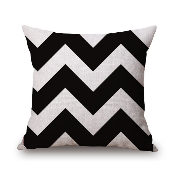 Cojín NORDIC WAVE BN algodón 45×45 – incluye relleno