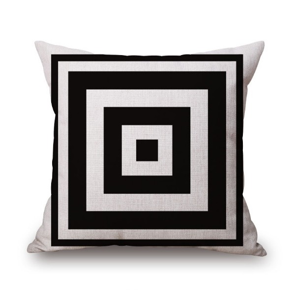 Cojín NORDIC KUAM KUADRATTO algodón 45×45 – incluye relleno