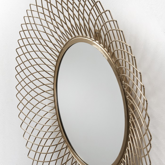 Espejo KINSASA - metal Latón