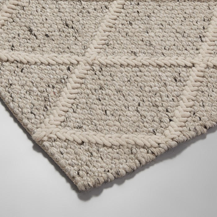 Alfombra APIA 160x230 - lana Gris claro