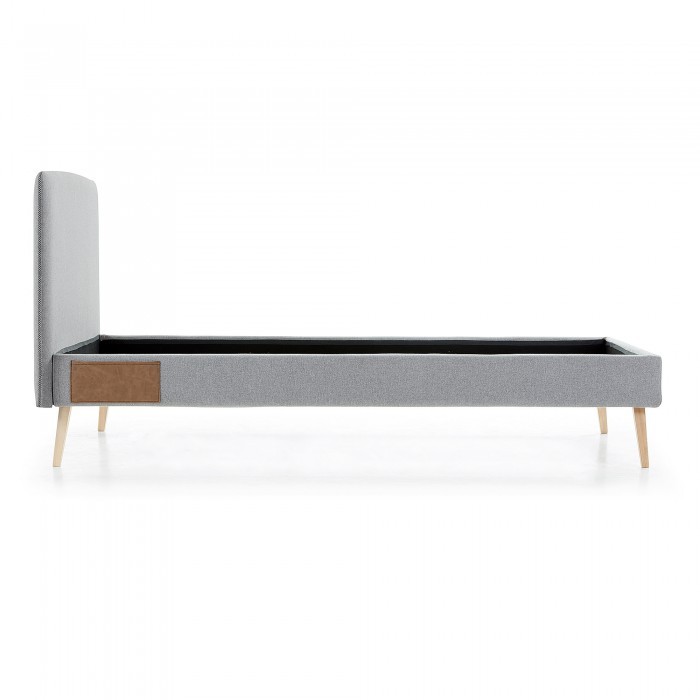 Estructura de cama ROJIM 90x190 - tapizado Gris
