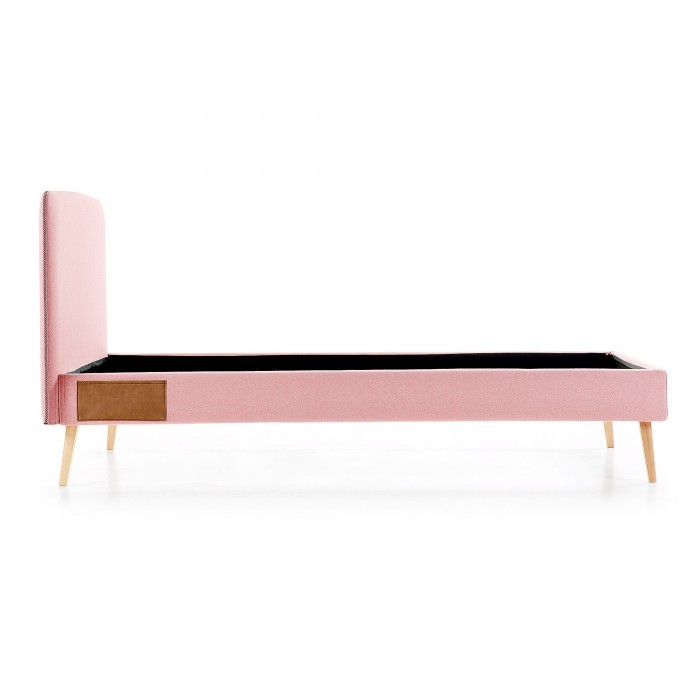 Estructura de cama ROJIM 90x190 - tapizado Rosa