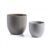 Set de dos maceteros VICAL – poly-cemento Marrón y Gris